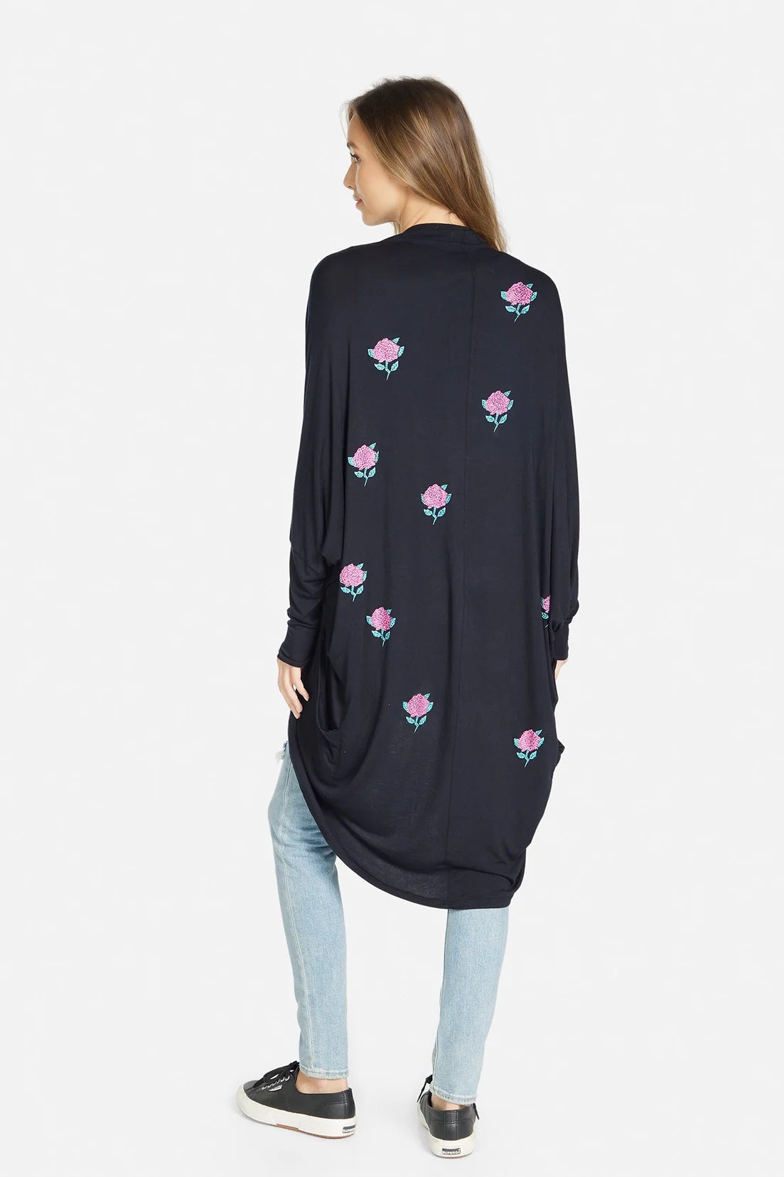 Lauren Moshi Ramona Crystal Roses Wrap Cardigan Wrap Cardigan by Lauren Moshi as seen on celebrities