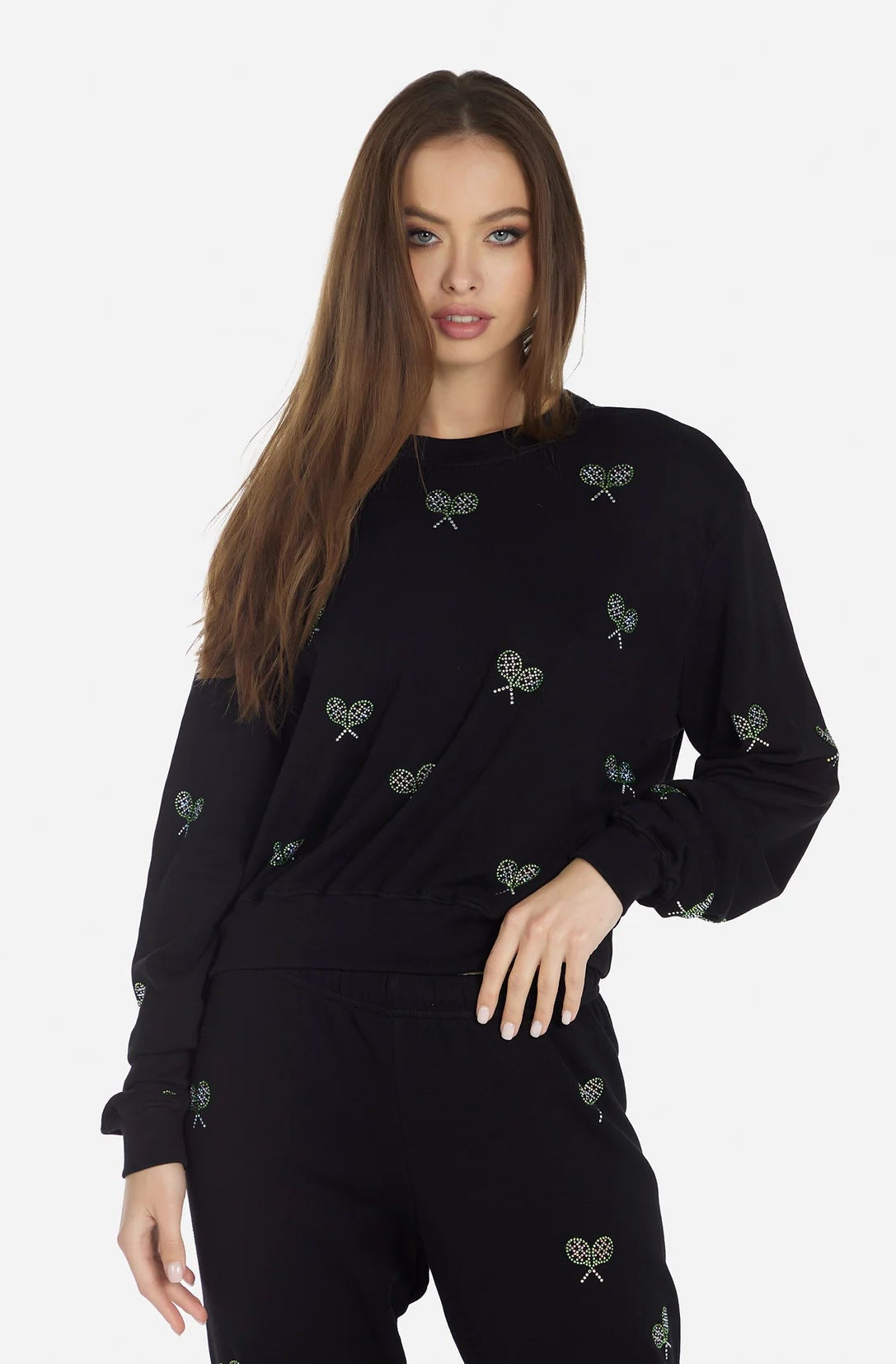 Lauren Moshi Spalding Moshi Tennis Club Sweater Hoodie by Lauren Moshi as seen on celebrities