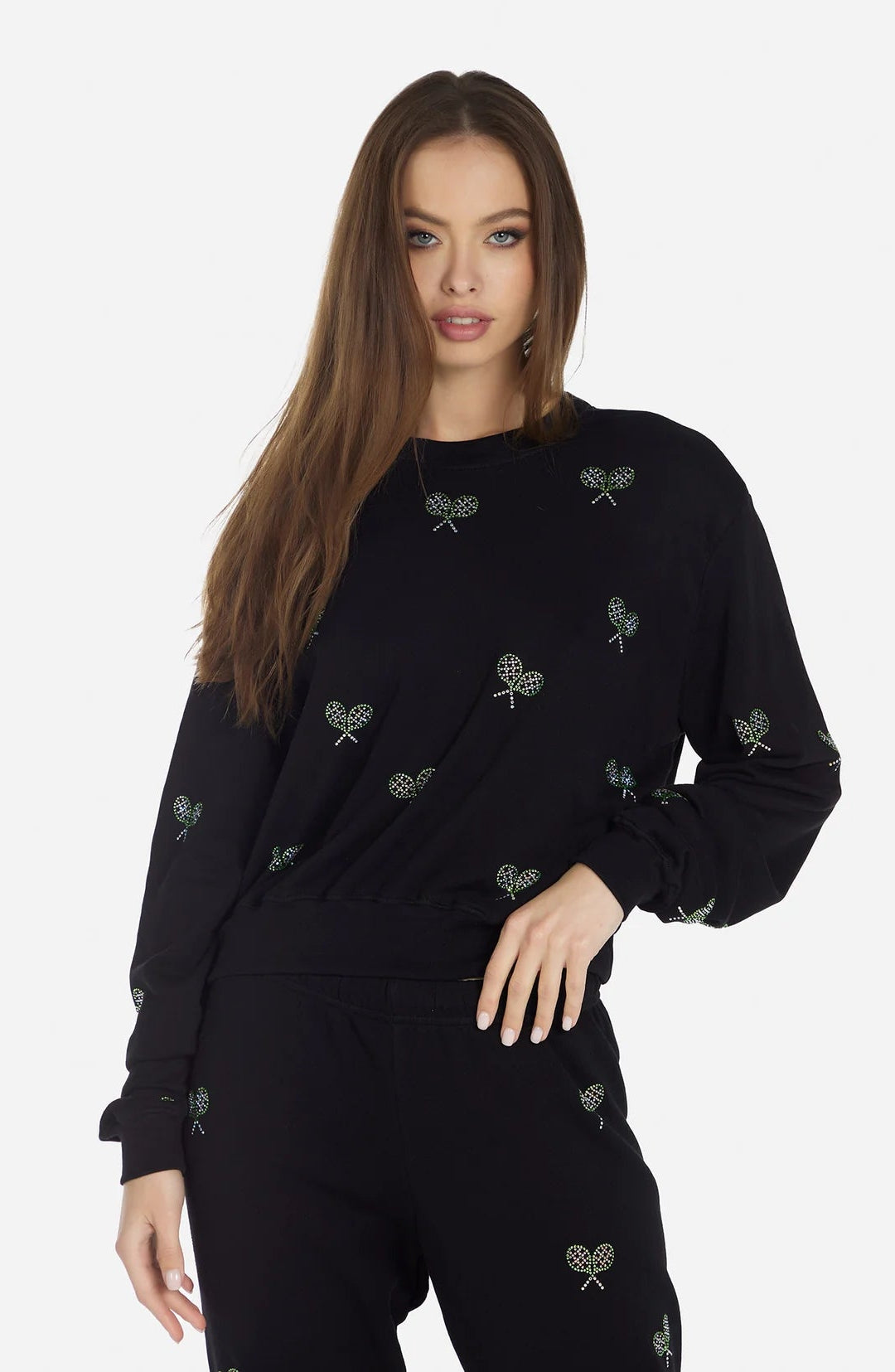 Lauren Moshi Spalding Moshi Tennis Club Sweater Hoodie by Lauren Moshi as seen on celebrities