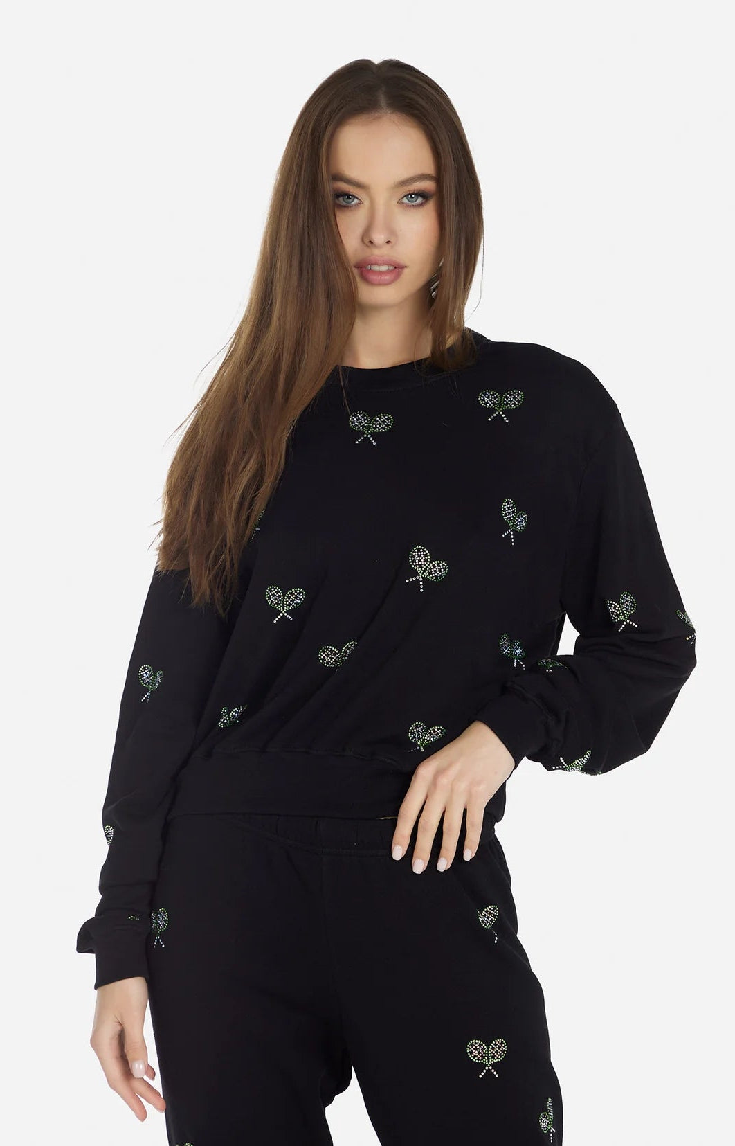 Lauren Moshi Spalding Moshi Tennis Club Sweater Hoodie by Lauren Moshi as seen on celebrities