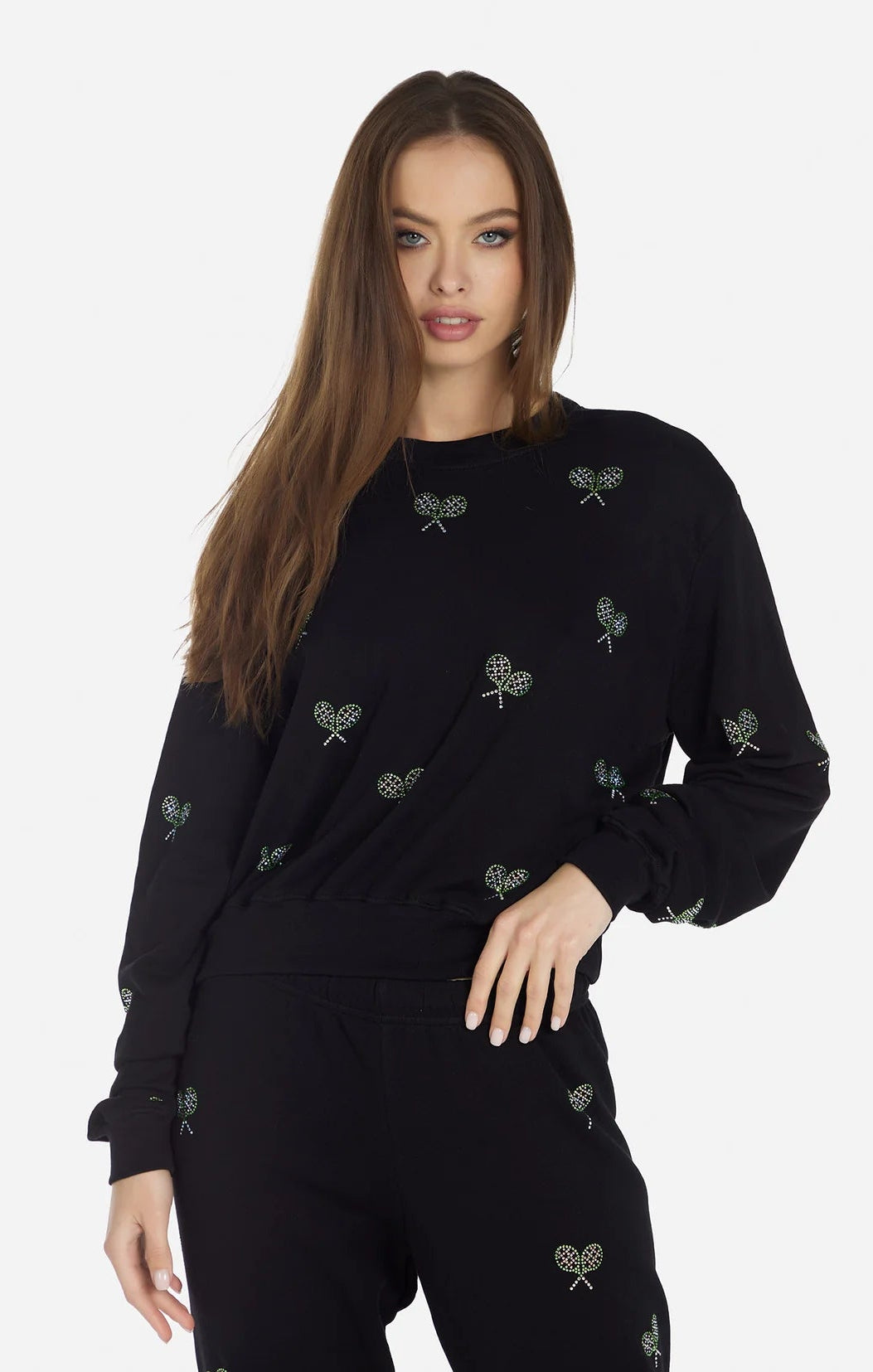 Lauren Moshi Spalding Moshi Tennis Club Sweater Hoodie by Lauren Moshi as seen on celebrities