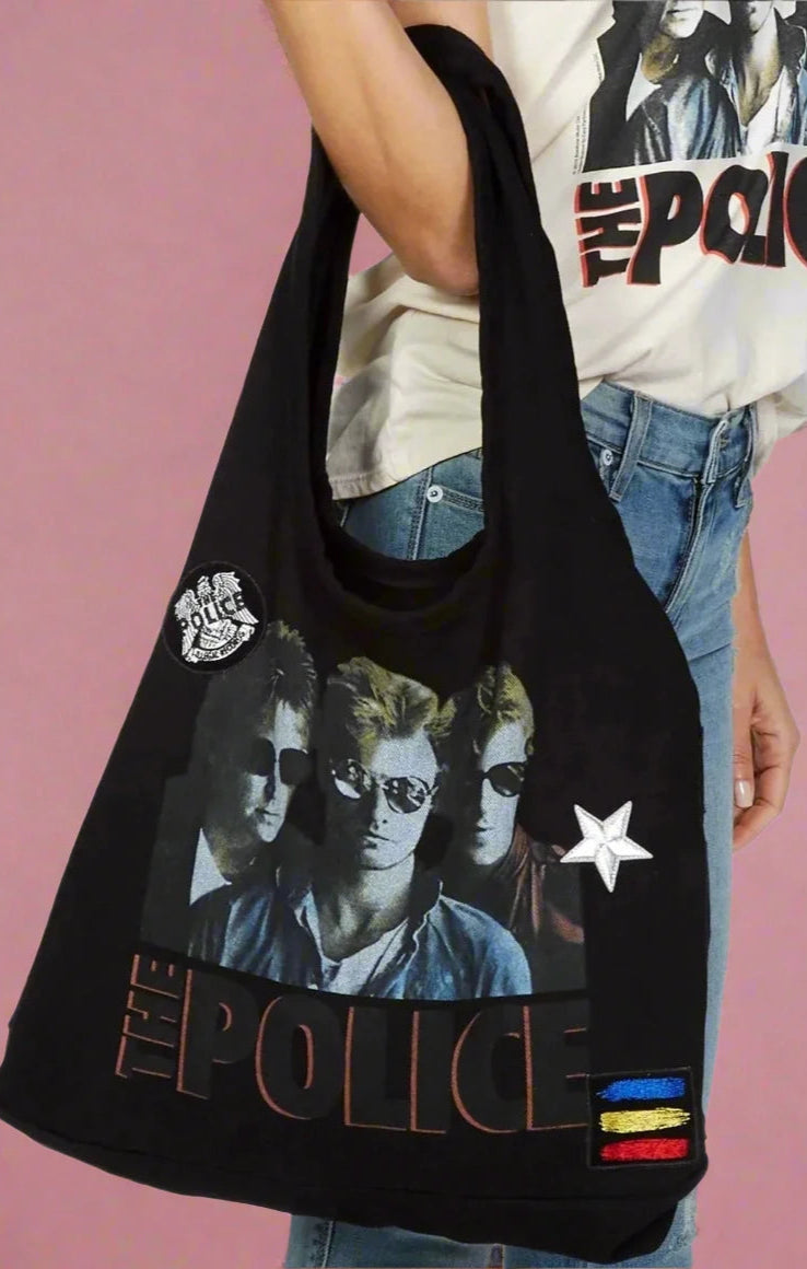 Lauren Moshi Taylor The Police Band Tote Bag Tote Bag by Lauren Moshi as seen on celebrities