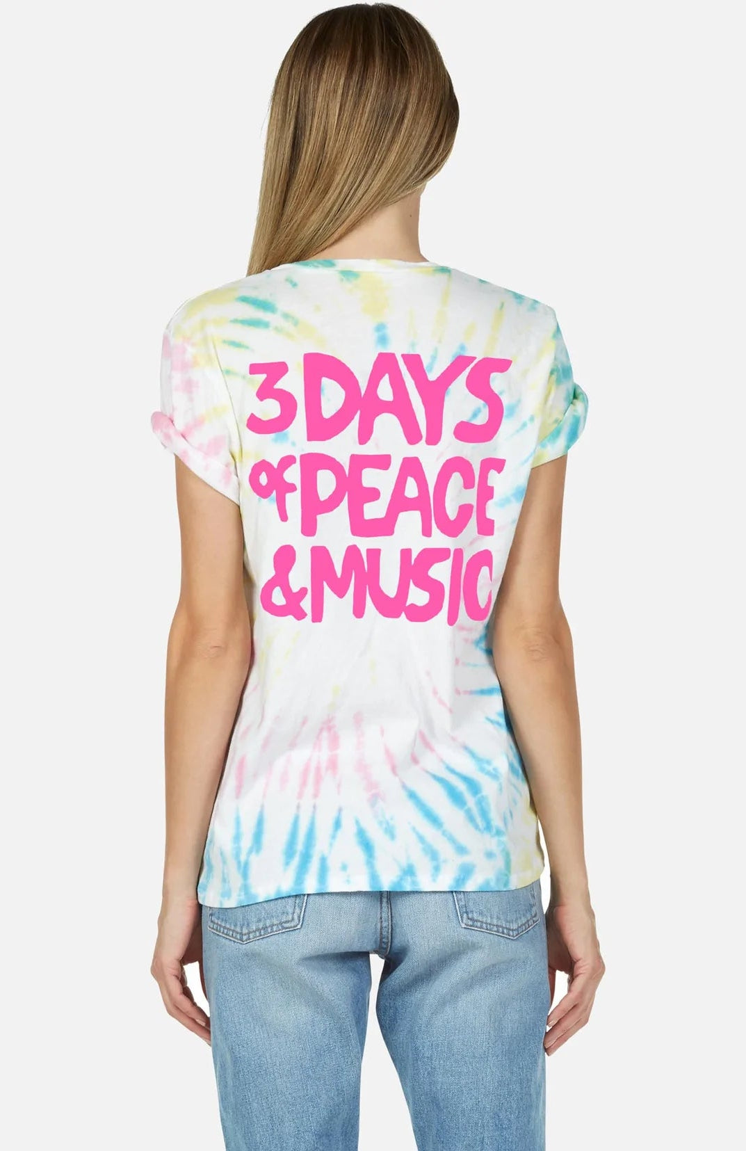 Lauren Moshi Wolf Woodstock Peace Tee T-Shirt by Lauren Moshi as seen on celebrities