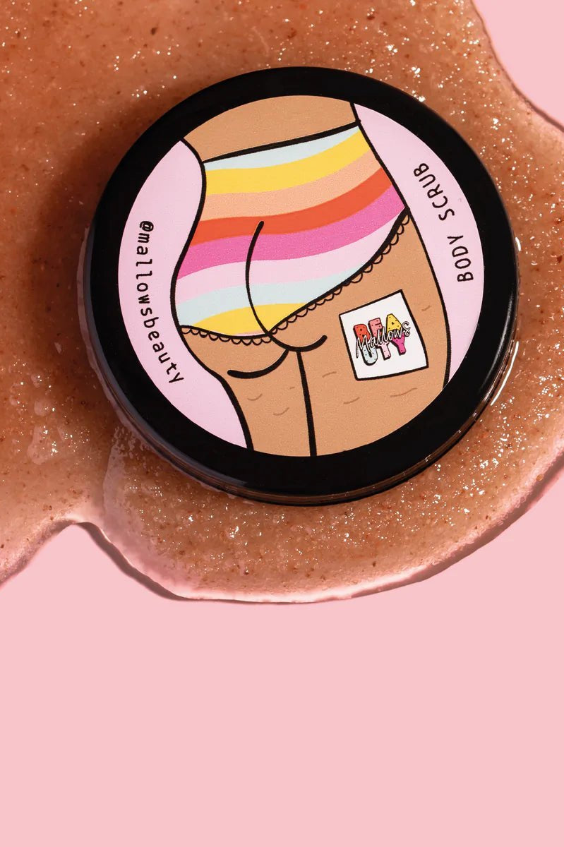 Mallows Beauty Watermelon Pink Himalayan Body Scrub Beauty Kit by Mallows Beauty as seen on celebrities