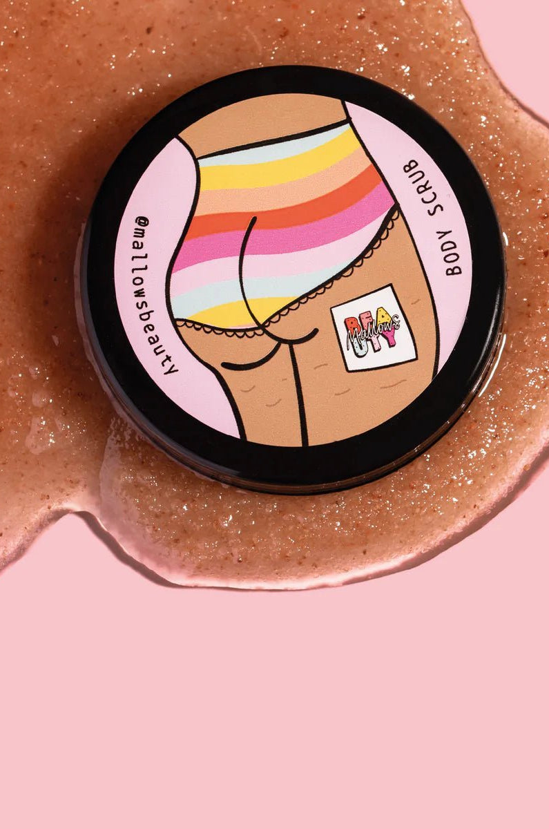 Mallows Beauty Watermelon Pink Himalayan Body Scrub Beauty Kit by Mallows Beauty as seen on celebrities