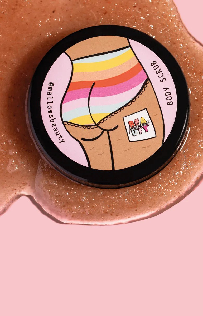 Mallows Beauty Watermelon Pink Himalayan Body Scrub Beauty Kit by Mallows Beauty as seen on celebrities