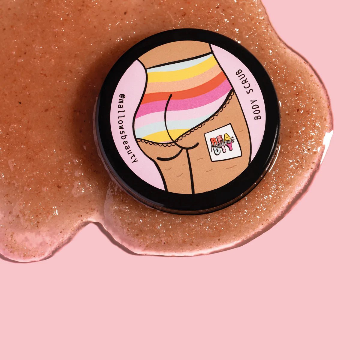 Mallows Beauty Watermelon Pink Himalayan Body Scrub Beauty Kit by Mallows Beauty as seen on celebrities