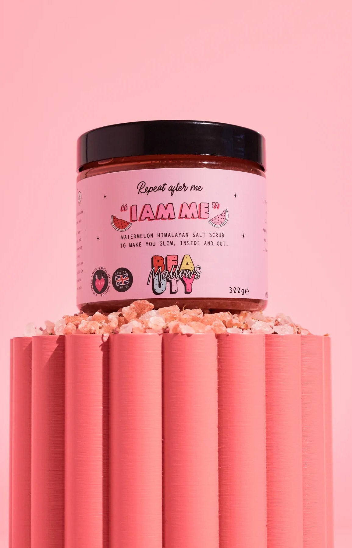 Mallows Beauty Watermelon Pink Himalayan Body Scrub Beauty Kit by Mallows Beauty as seen on celebrities