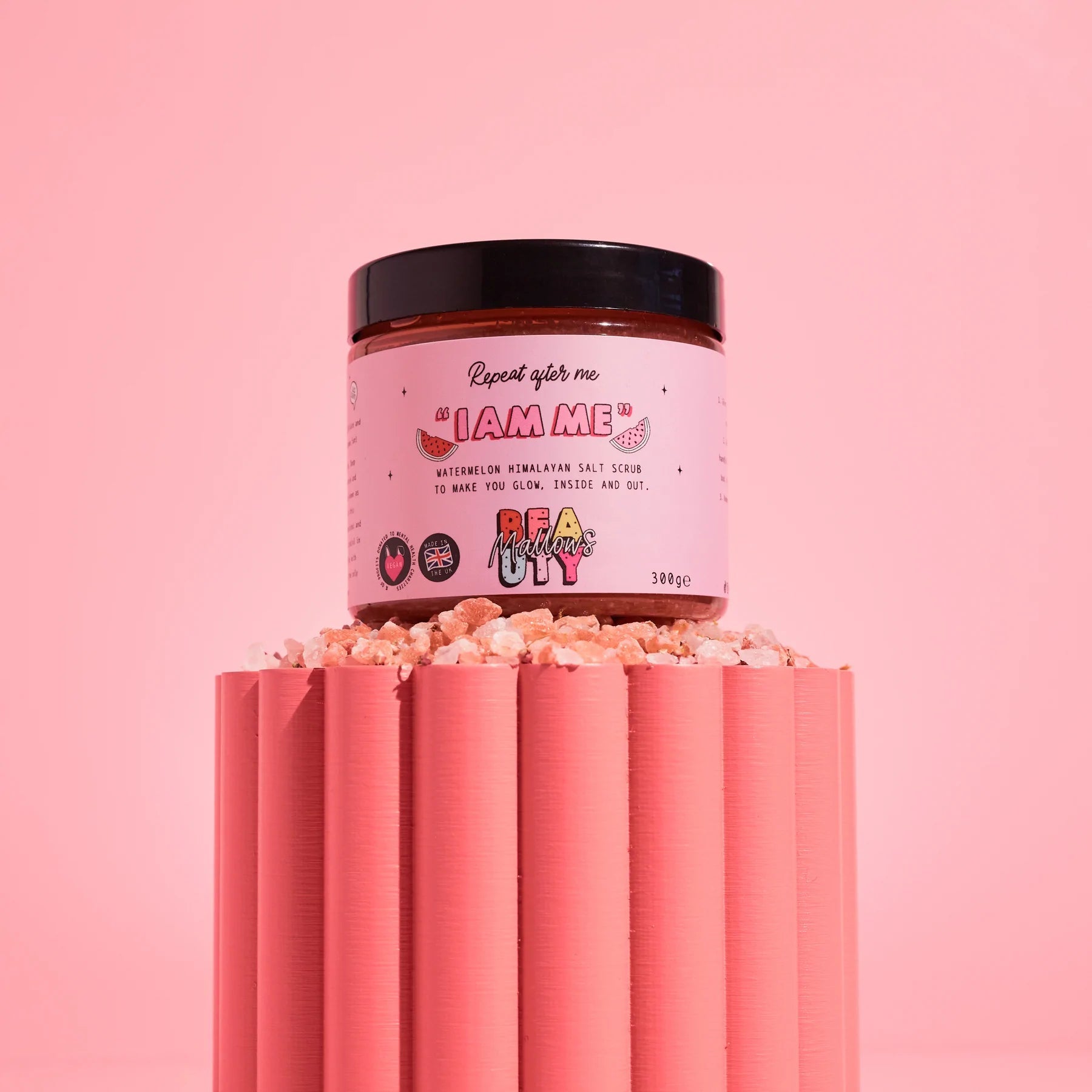 Mallows Beauty Watermelon Pink Himalayan Body Scrub Beauty Kit by Mallows Beauty as seen on celebrities