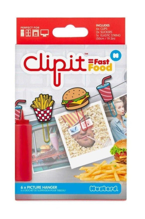 Mustard ClipIt Fast Food Photo Hangers by Mustard – Photo Hangers – Multi | Spoiled Brat UK