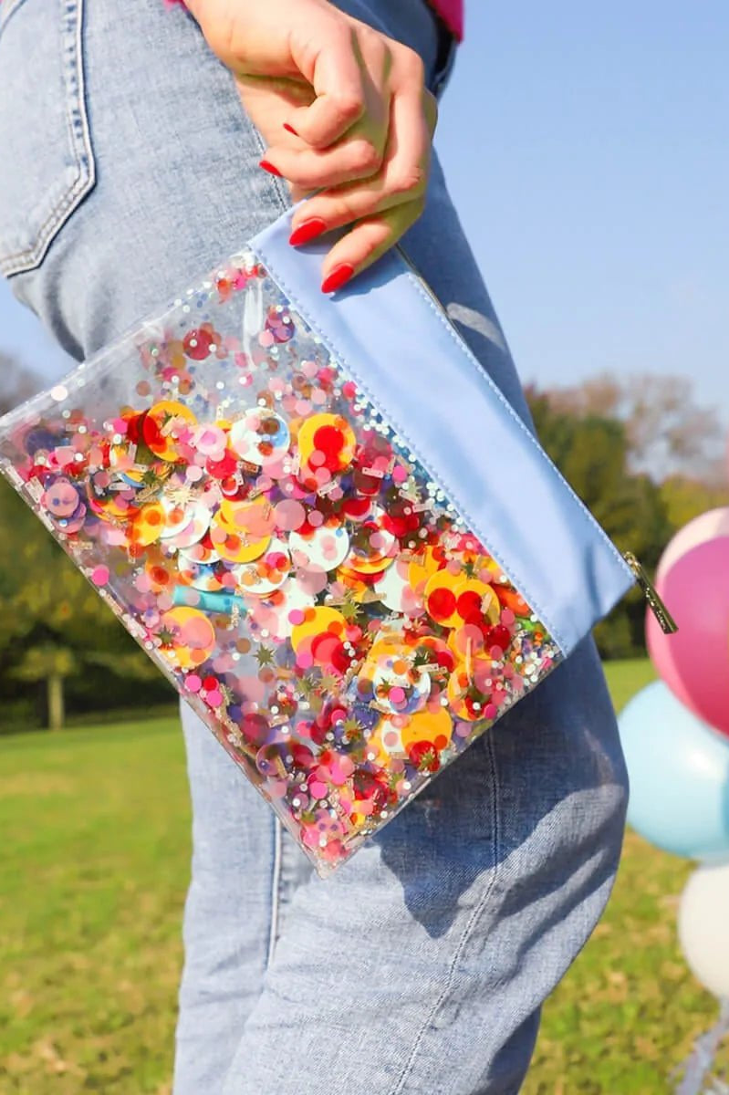 Packed Party Everyday's a Birthday Everything Pouch Bag Clutch Bag by Packed Party as seen on celebrities