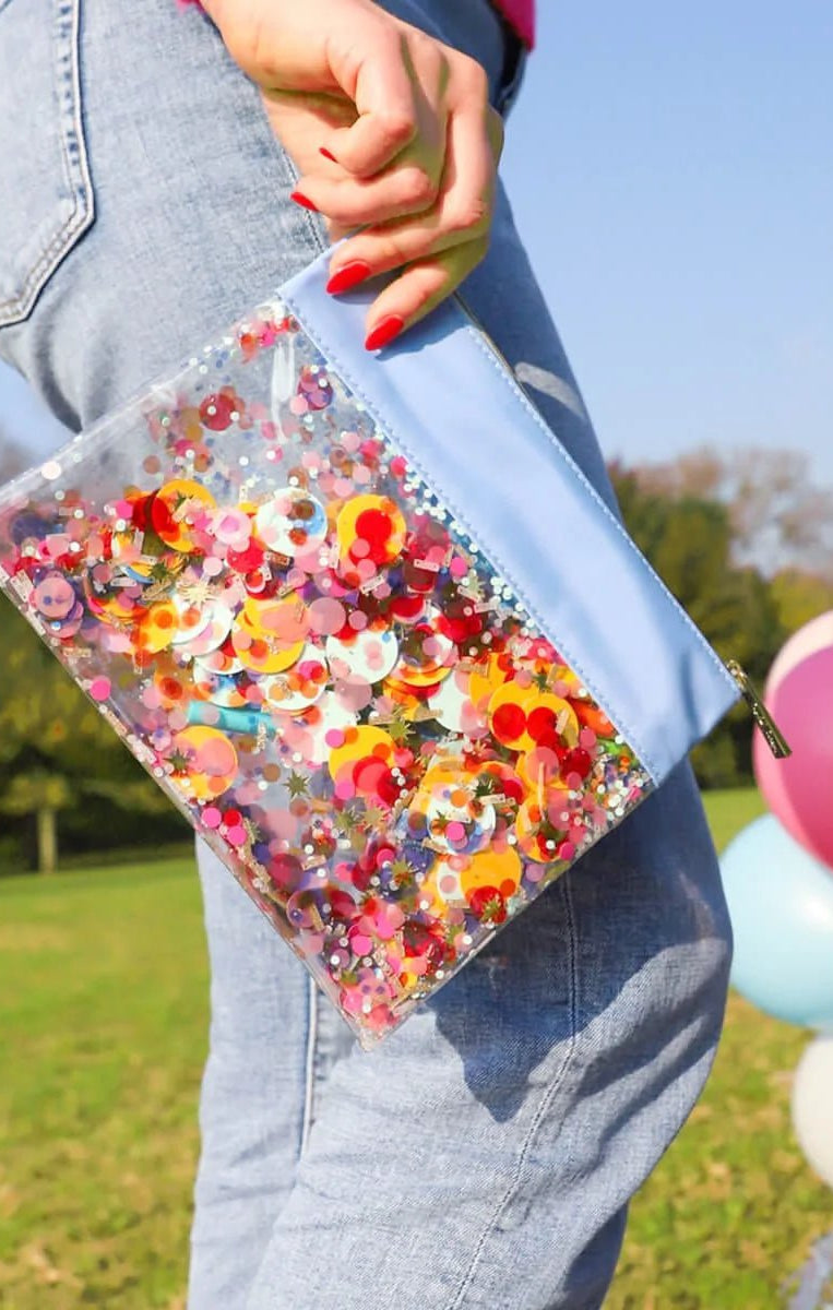 Packed Party Everyday's a Birthday Everything Pouch Bag Clutch Bag by Packed Party as seen on celebrities