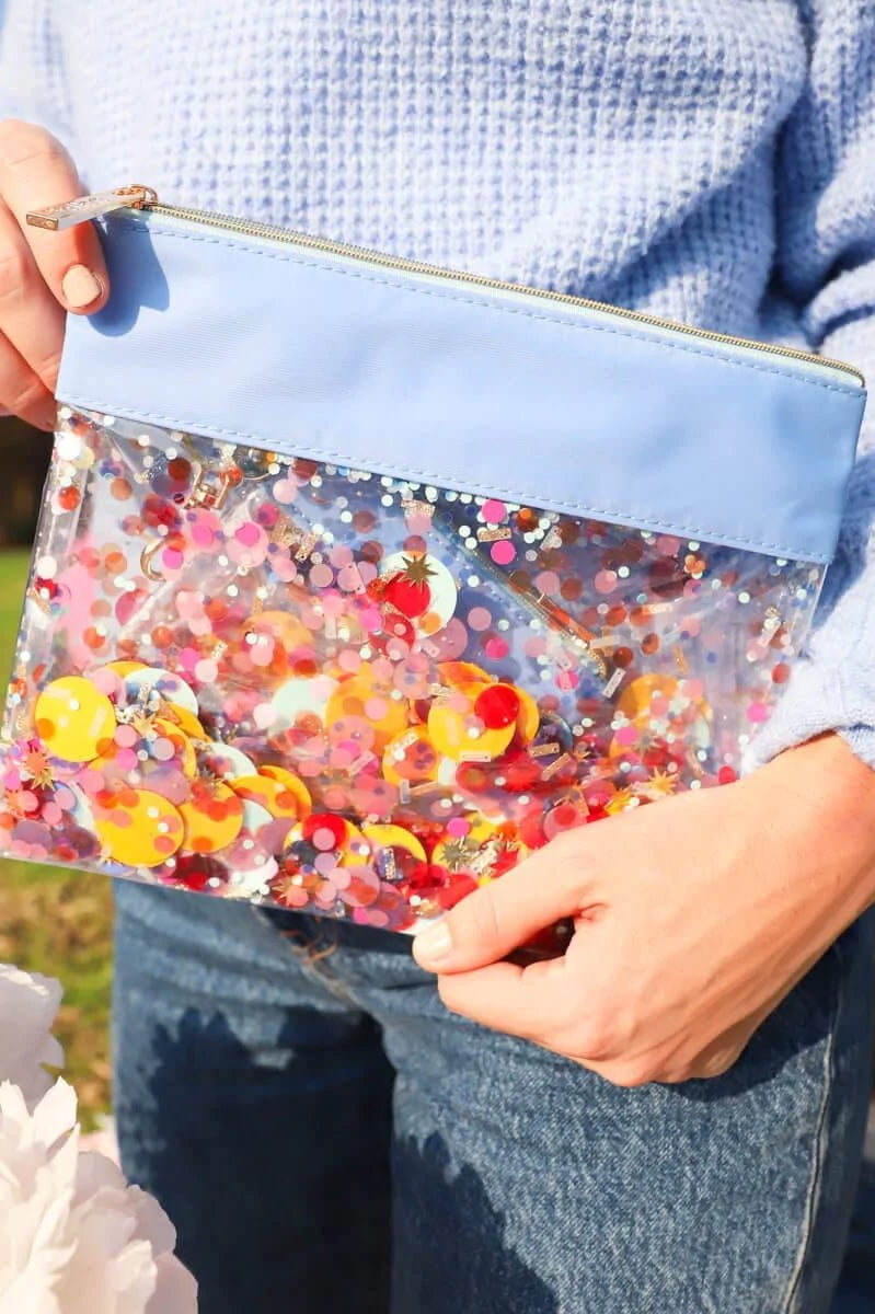 Packed Party Everyday's a Birthday Everything Pouch Bag Clutch Bag by Packed Party as seen on celebrities