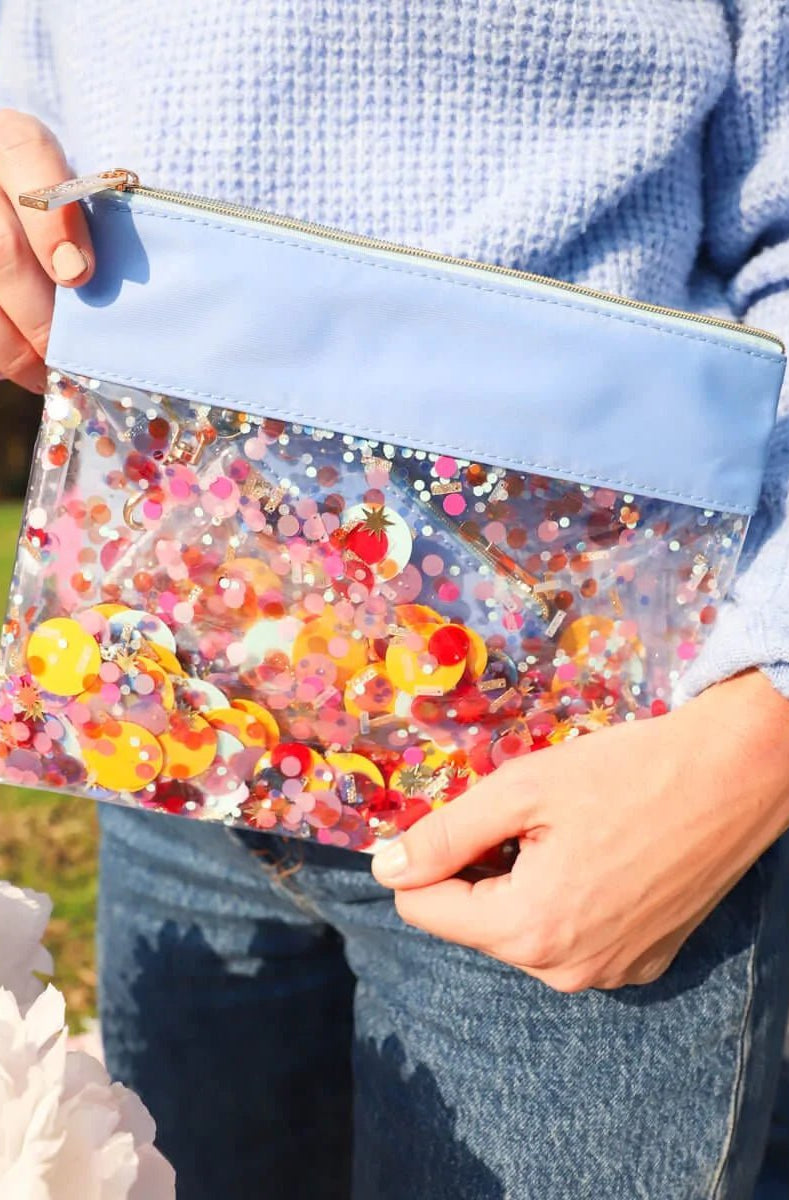 Packed Party Everyday's a Birthday Everything Pouch Bag Clutch Bag by Packed Party as seen on celebrities
