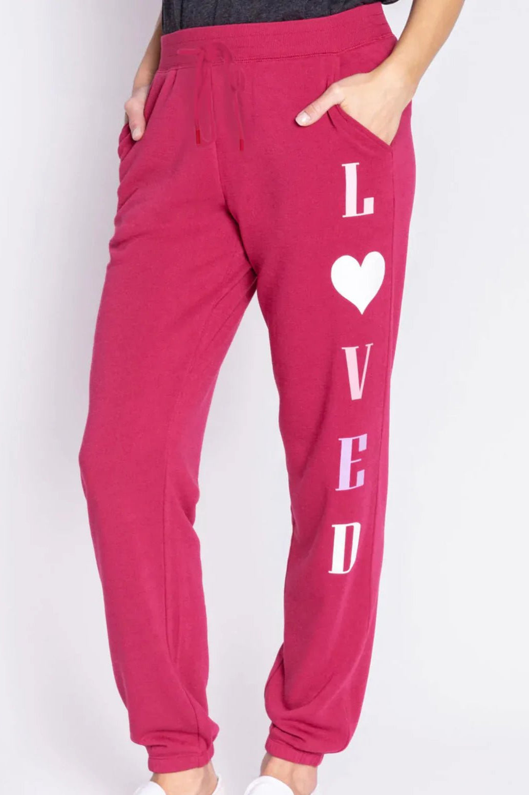 Shop PJ Salvage PJ Salvage Feeling Loved Sweatpants Jogger Bottoms for women – premium loungewear and festival fashion at Spoiled Brat