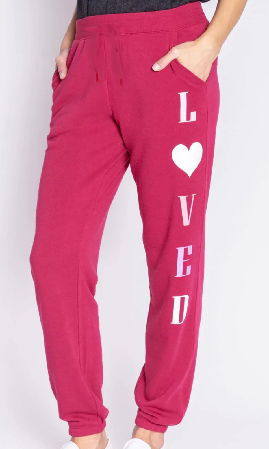 Shop PJ Salvage PJ Salvage Feeling Loved Sweatpants Jogger Bottoms for women – premium loungewear and festival fashion at Spoiled Brat