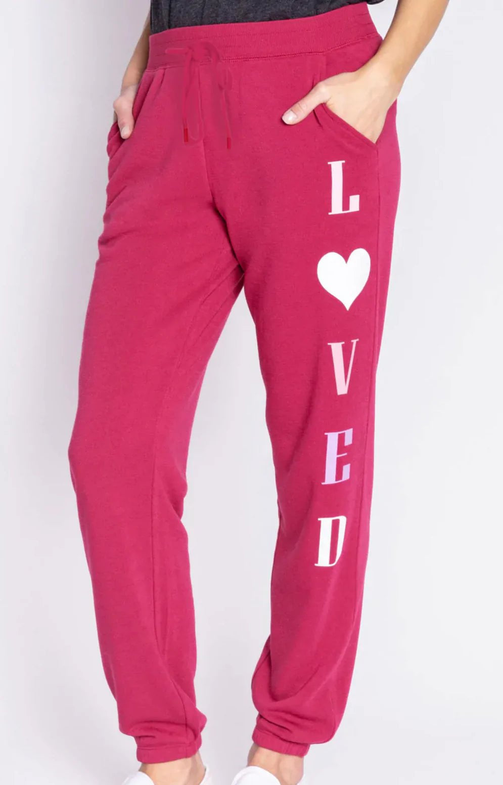 PJ Salvage Feeling Loved Sweatpants Jogger Bottoms by PJ Salvage as seen on celebrities