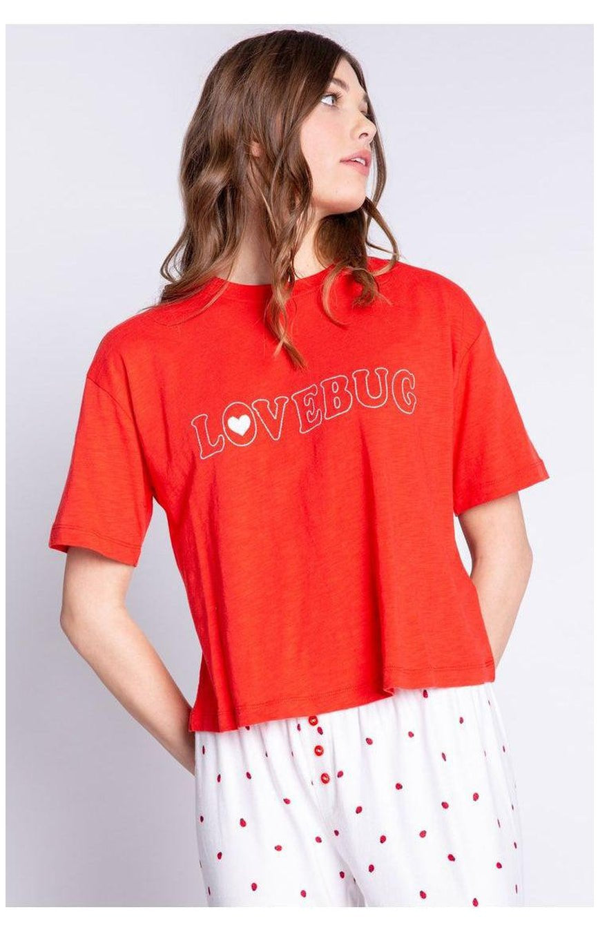PJ Salvage Lovebug Red Cotton T-Shirt Pyjamas by PJ Salvage as seen on celebrities