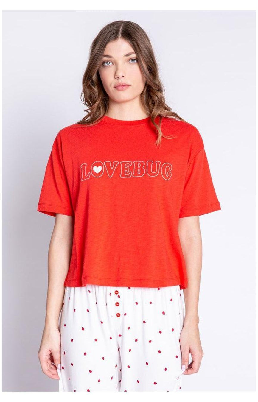 PJ Salvage Lovebug Red Cotton T-Shirt Pyjamas by PJ Salvage as seen on celebrities