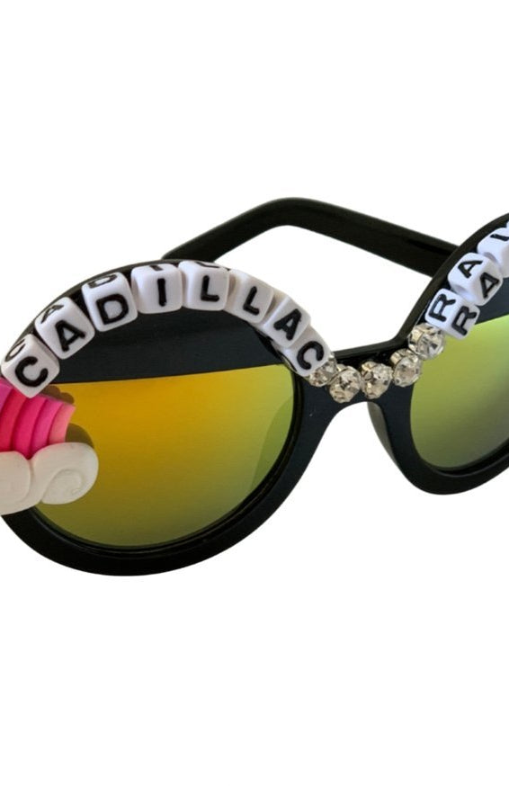 Rad & Refined Cadillac & Rainbows Statement Sunglasses Sunglasses by Rad and Refined as seen on celebrities