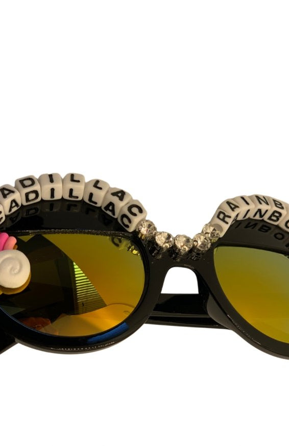 Rad & Refined Cadillac & Rainbows Statement Sunglasses Sunglasses by Rad and Refined as seen on celebrities