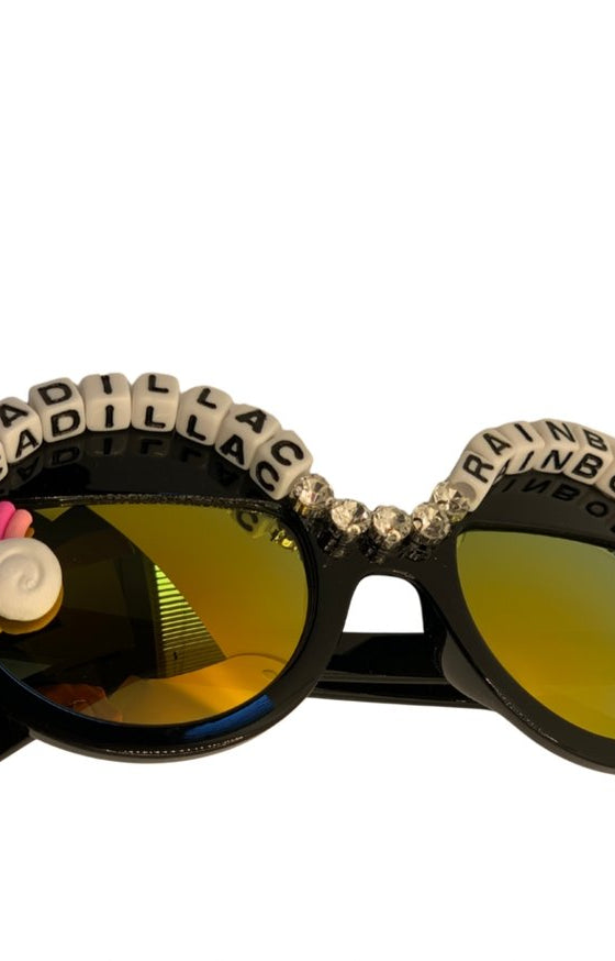 Rad & Refined Cadillac & Rainbows Statement Sunglasses Sunglasses by Rad and Refined as seen on celebrities
