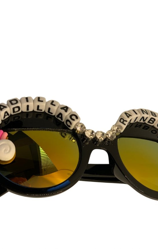 Rad & Refined Cadillac & Rainbows Statement Sunglasses Sunglasses by Rad and Refined as seen on celebrities