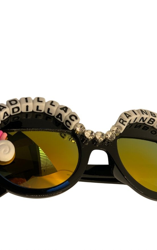 Rad & Refined Cadillac & Rainbows Statement Sunglasses Sunglasses by Rad and Refined as seen on celebrities