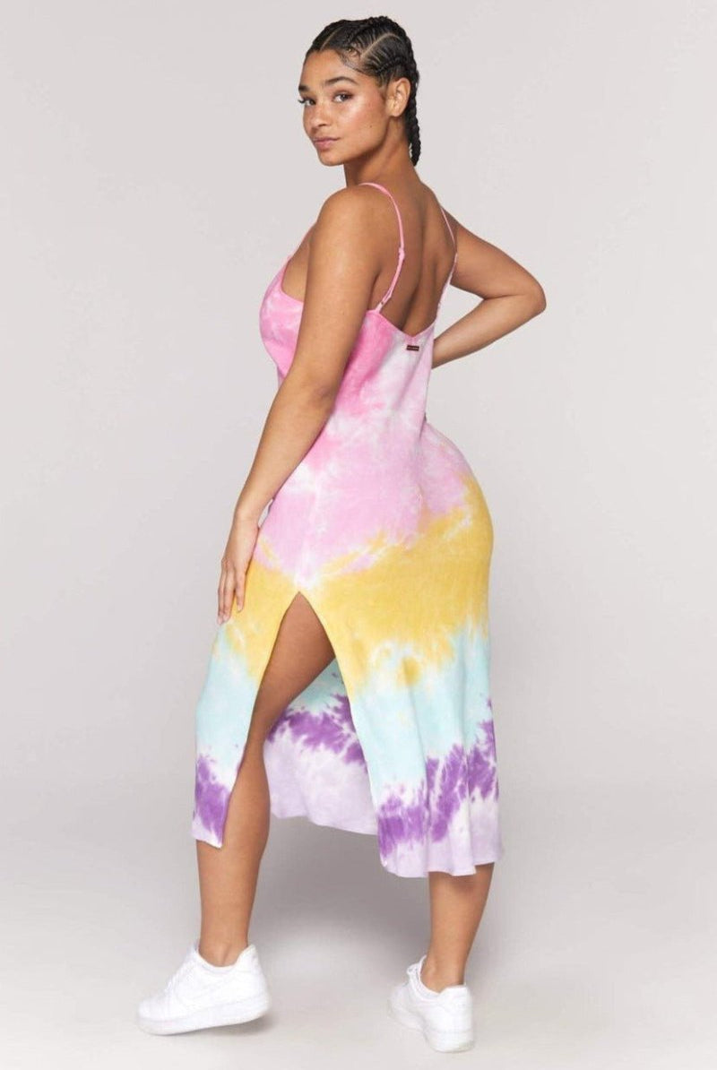 Shop Spiritual Gangster Spiritual Gangster Tie Dye Slip Maxi Dress Maxi Dress for women – premium loungewear and festival fashion at Spoiled Brat