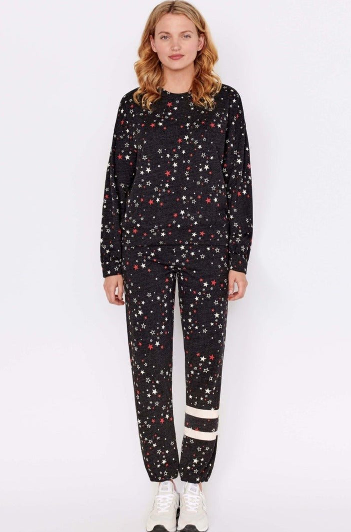 Sundry Clothing Stars Relaxed Sweatshirt Jumper by Sundry as seen on celebrities