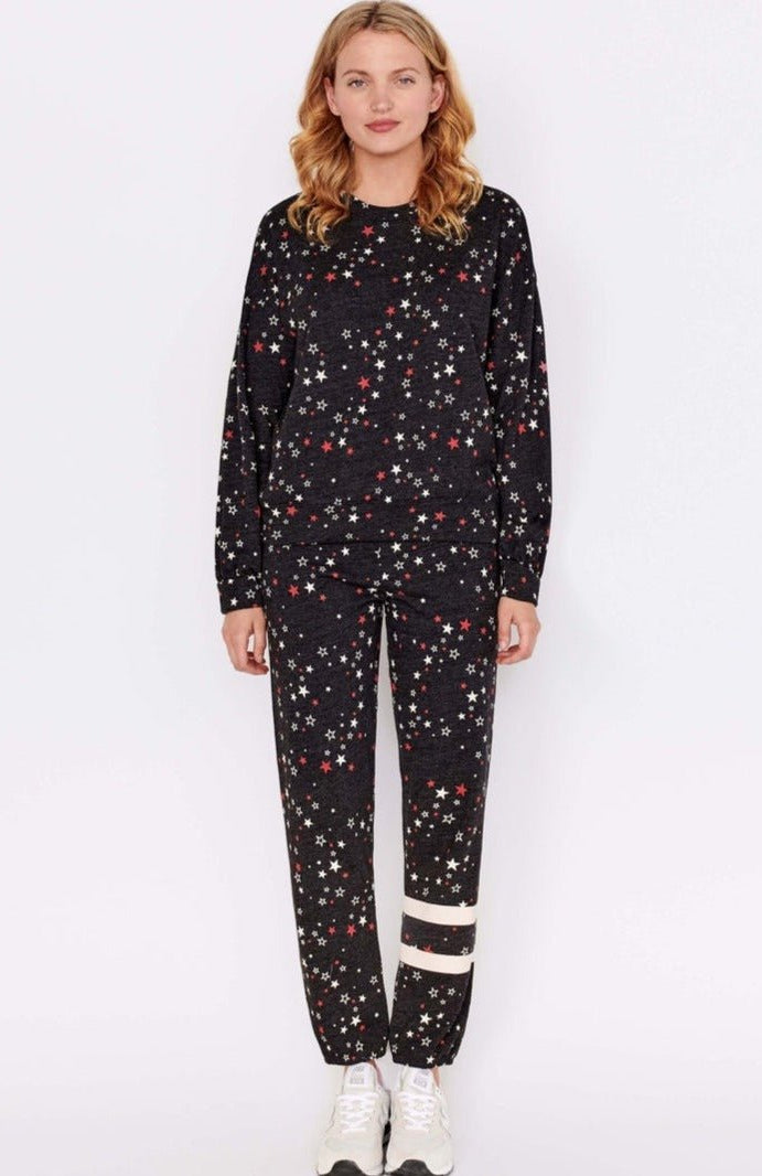 Sundry Clothing Stars Relaxed Sweatshirt Jumper by Sundry as seen on celebrities