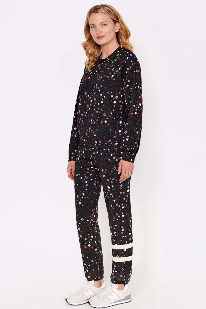 Sundry Clothing Stars Relaxed Sweatshirt Jumper by Sundry as seen on celebrities