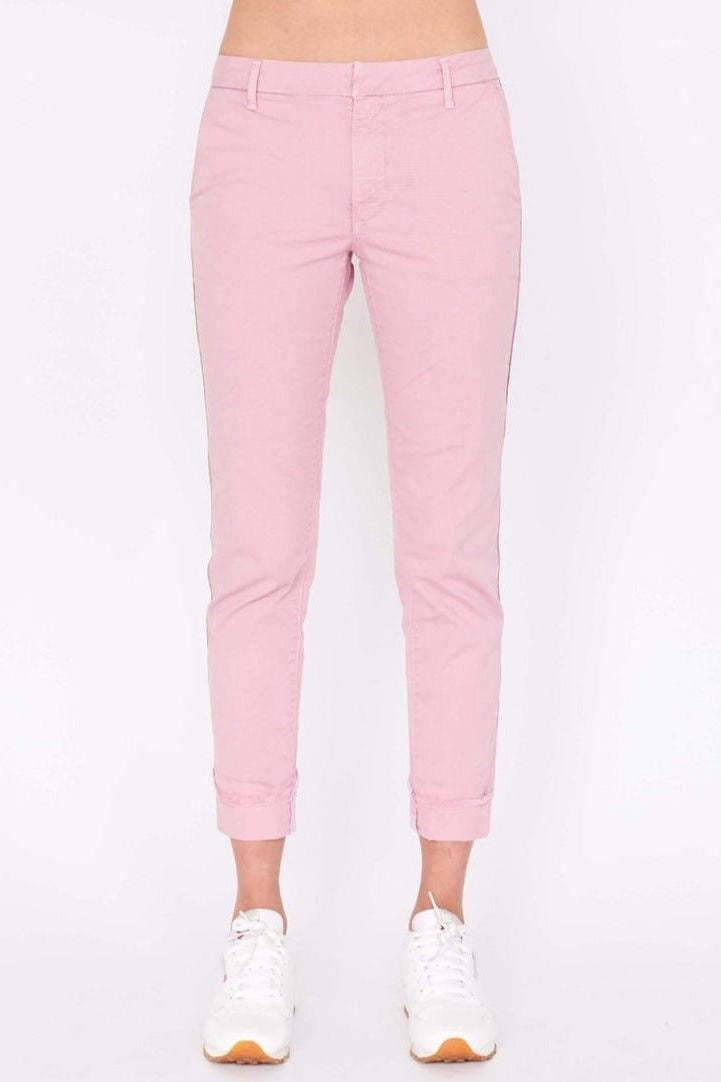 Sundry Glitter Stripe Roll Up Chino Trousers Trousers by Sundry as seen on celebrities