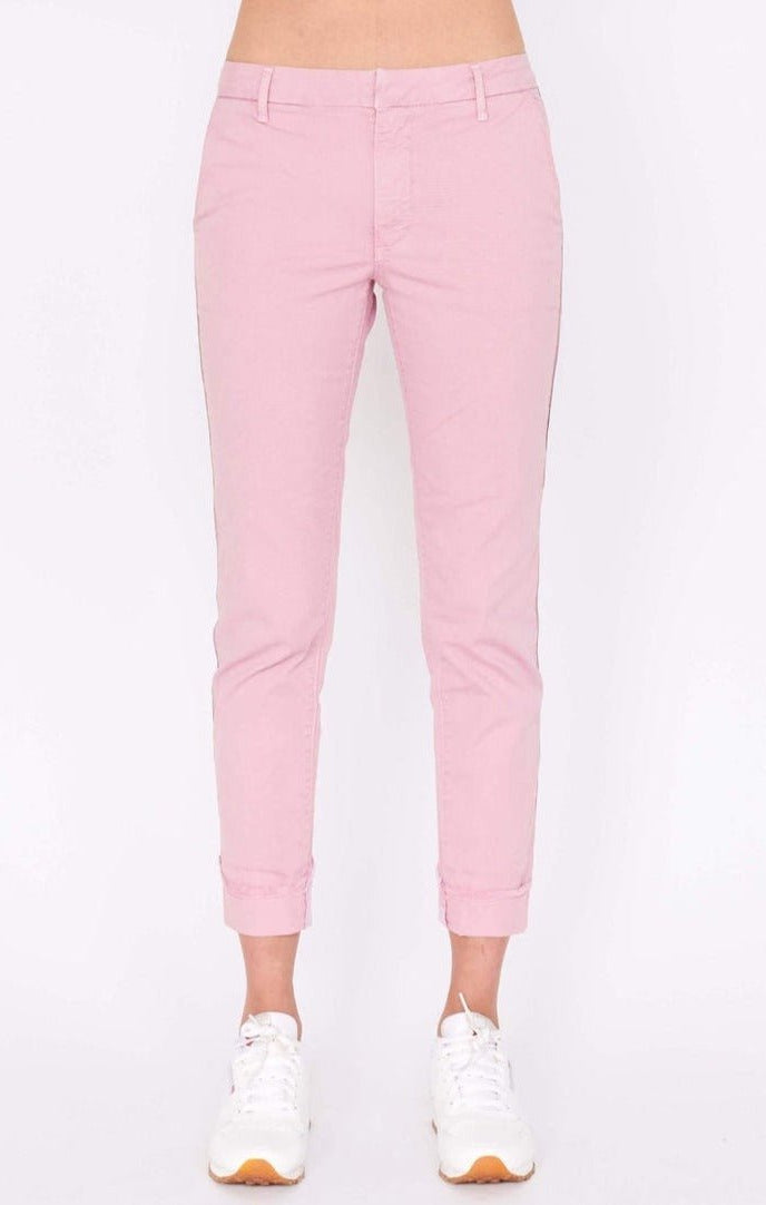 Sundry Glitter Stripe Roll Up Chino Trousers Trousers by Sundry as seen on celebrities