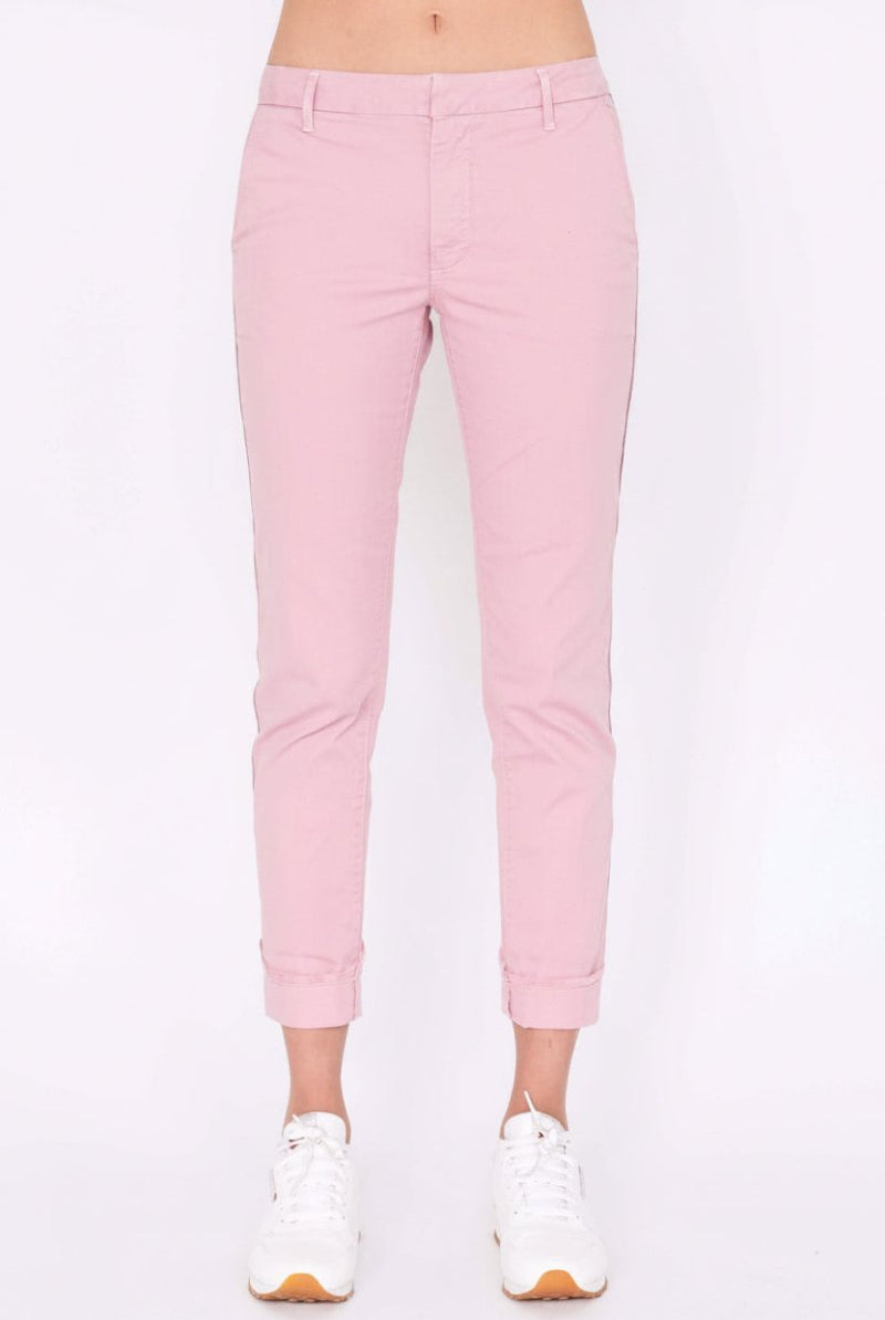Shop Sundry Sundry Glitter Stripe Roll Up Chino Trousers Trousers for women – premium loungewear and festival fashion at Spoiled Brat