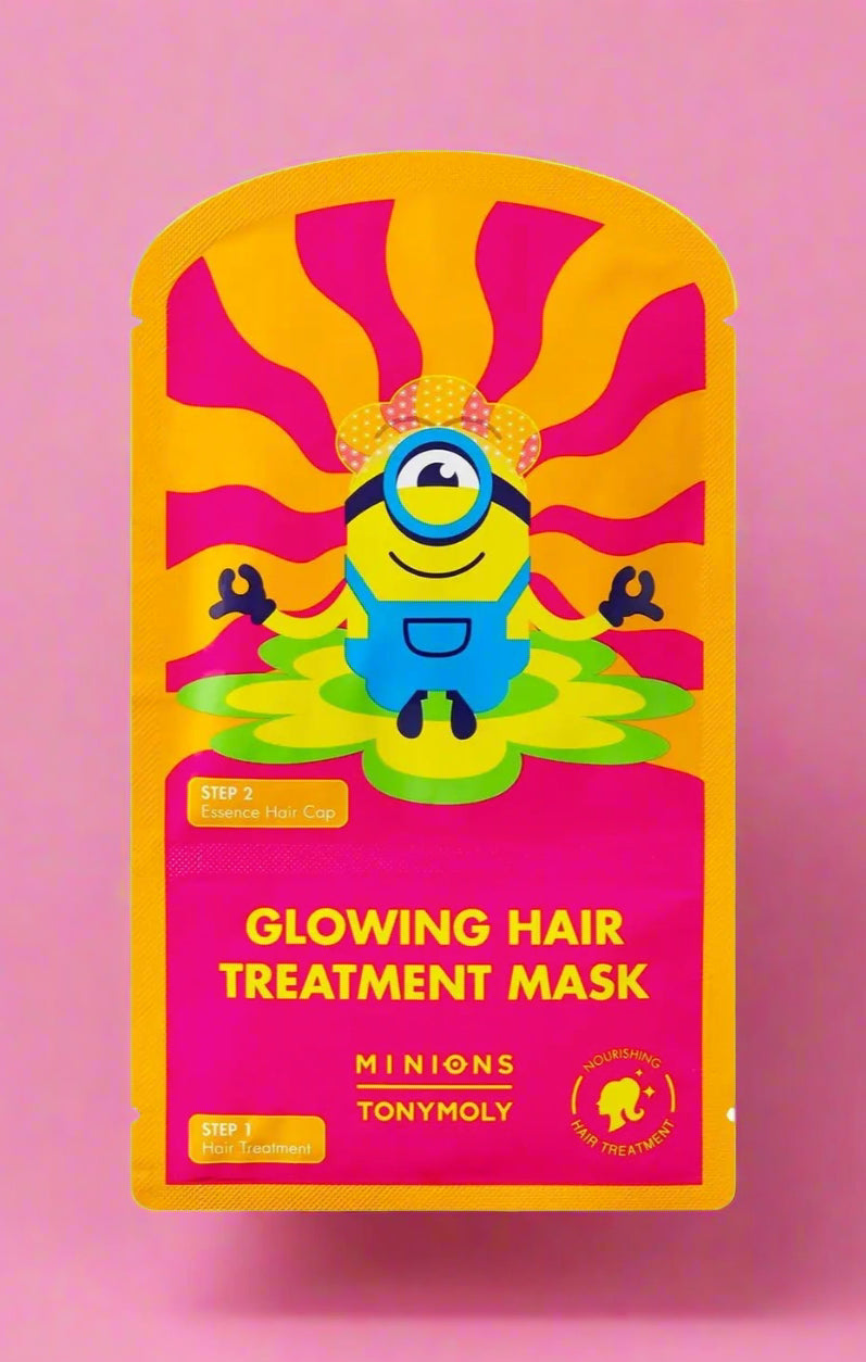 Tony Moly x Minions Glowing Hair Treatment Mask Beauty Product by Tony Moly as seen on celebrities