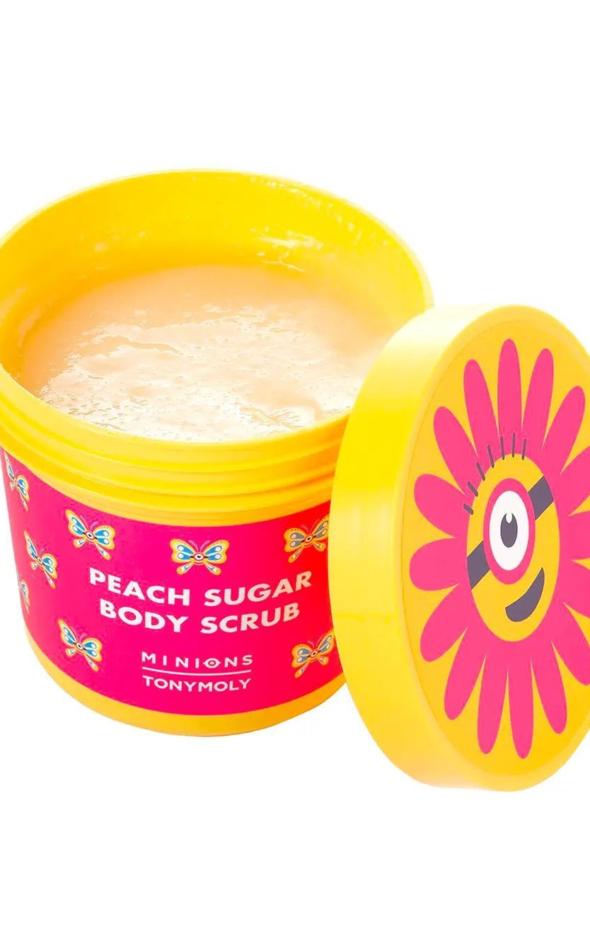 Shop Tony Moly Tony Moly x Minions Peach Sugar Body Scrub Body Wash for women – premium loungewear and festival fashion at Spoiled Brat