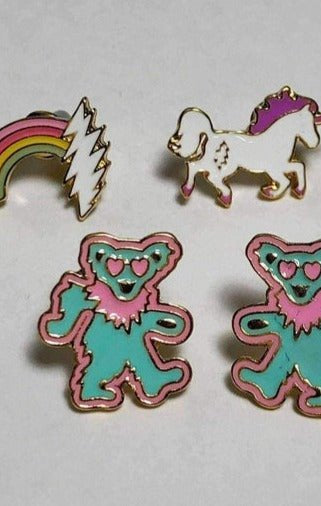 Trixy Starr x Grateful Dead Earring Set Earrings by Trixy Starr as seen on celebrities