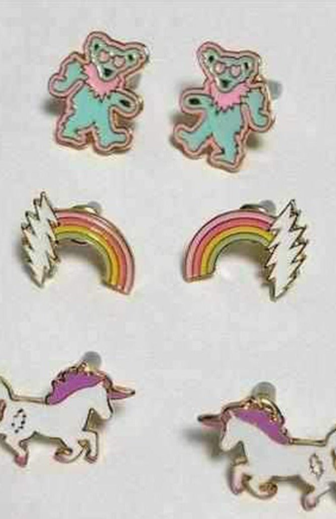 Trixy Starr x Grateful Dead Earring Set Earrings by Trixy Starr as seen on celebrities
