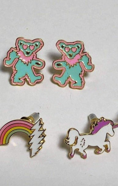 Trixy Starr x Grateful Dead Earring Set Earrings by Trixy Starr as seen on celebrities
