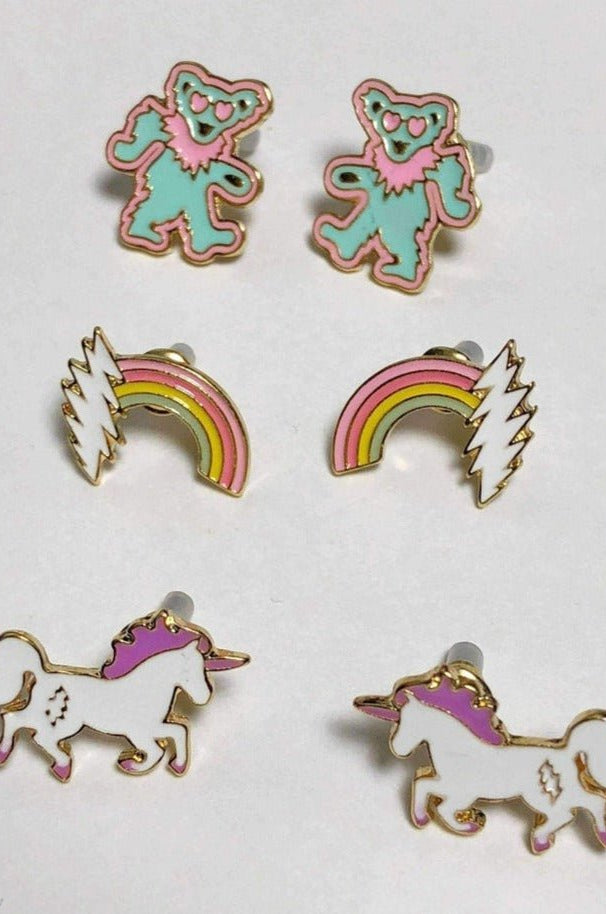 Trixy Starr x Grateful Dead Earring Set Earrings by Trixy Starr as seen on celebrities