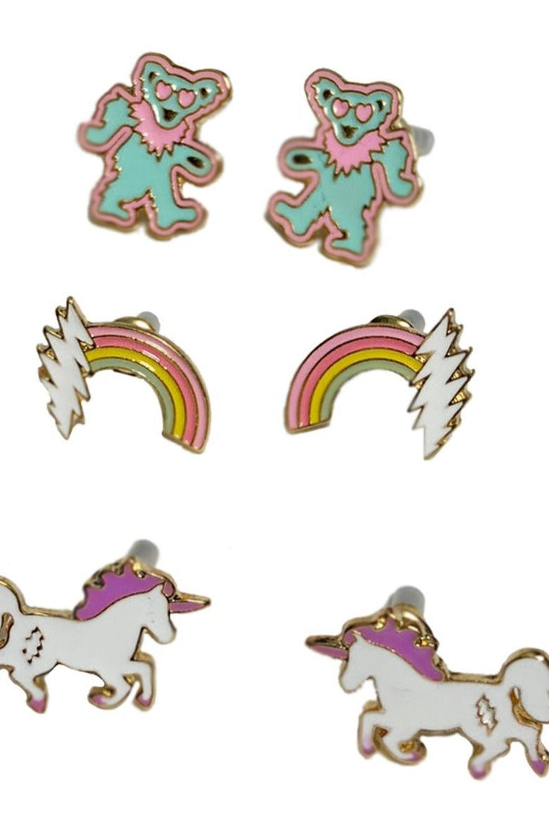 Trixy Starr x Grateful Dead Earring Set Earrings by Trixy Starr as seen on celebrities