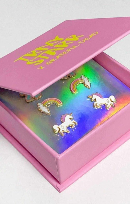 Trixy Starr x Grateful Dead Earring Set Earrings by Trixy Starr as seen on celebrities