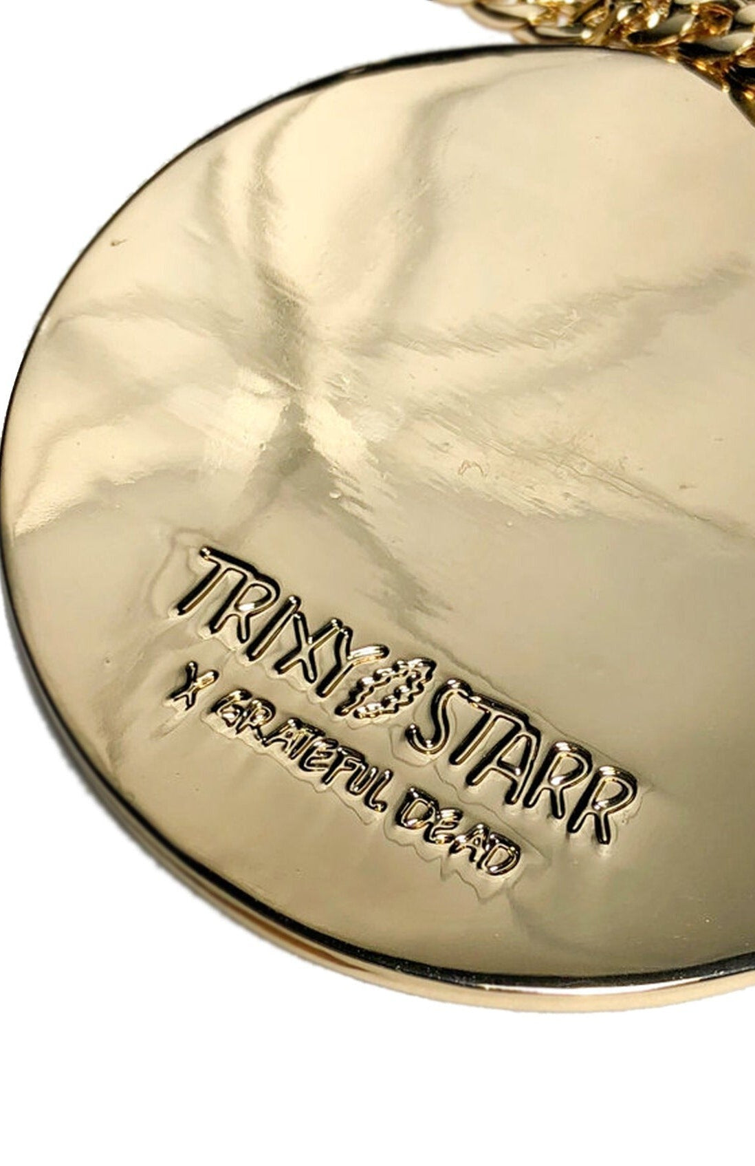 Trixy Starr x Grateful Dead Pastel Stealie Necklace Necklace by Trixy Starr as seen on celebrities