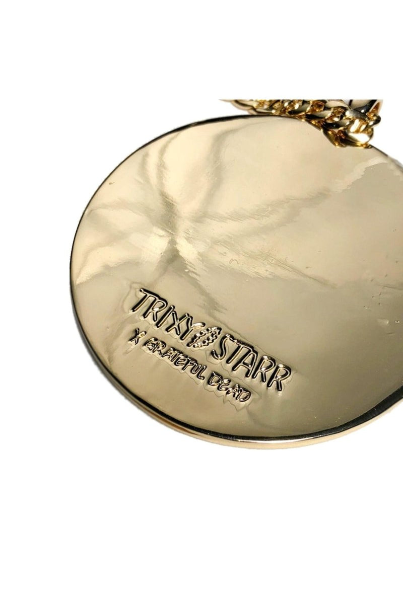 Shop Trixy Starr Trixy Starr x Grateful Dead Pastel Stealie Necklace Necklace for women – premium loungewear and festival fashion at Spoiled Brat