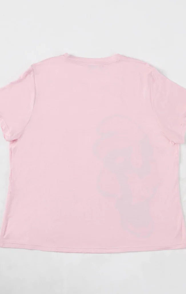 Shop Unique Vintage The Smurfs x Unique Vintage Pink Smurfs Fitted Tee Top for women – premium loungewear and festival fashion at Spoiled Brat