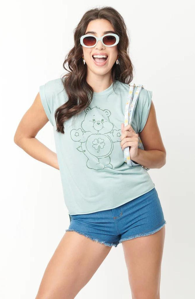 Care Bears x Unique Vintage Funshine Denim Shorts Shorts by Unique Vintage as seen on celebrities