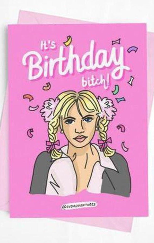 Yeah Bunny! Britney Birthday Card Gift Card by Yeah Bunny as seen on celebrities