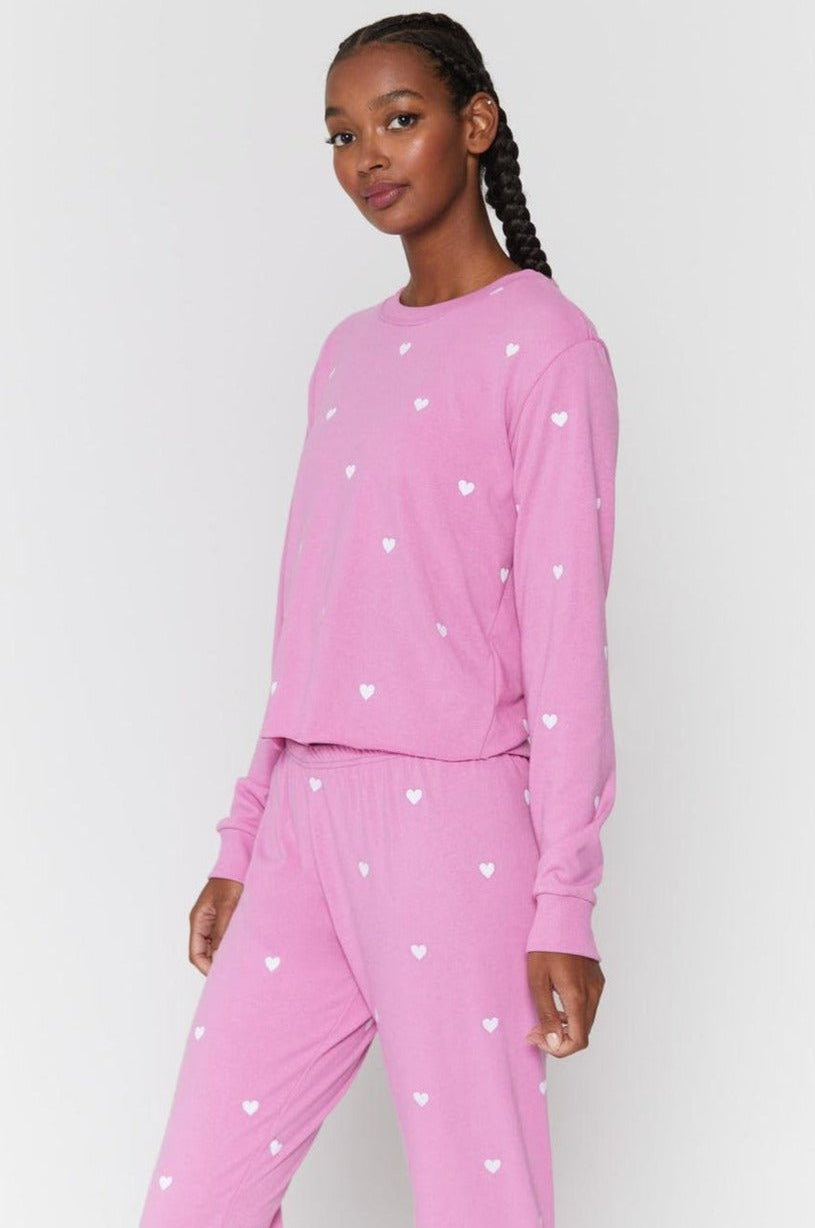 Shop Spiritual Gangster Spiritual Gangster Heart Crop Sweatshirt Sweater for women – premium loungewear and festival fashion at Spoiled Brat