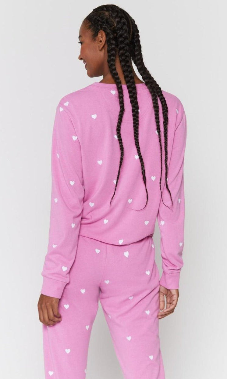 Shop Spiritual Gangster Spiritual Gangster Heart Crop Sweatshirt Sweater for women – premium loungewear and festival fashion at Spoiled Brat